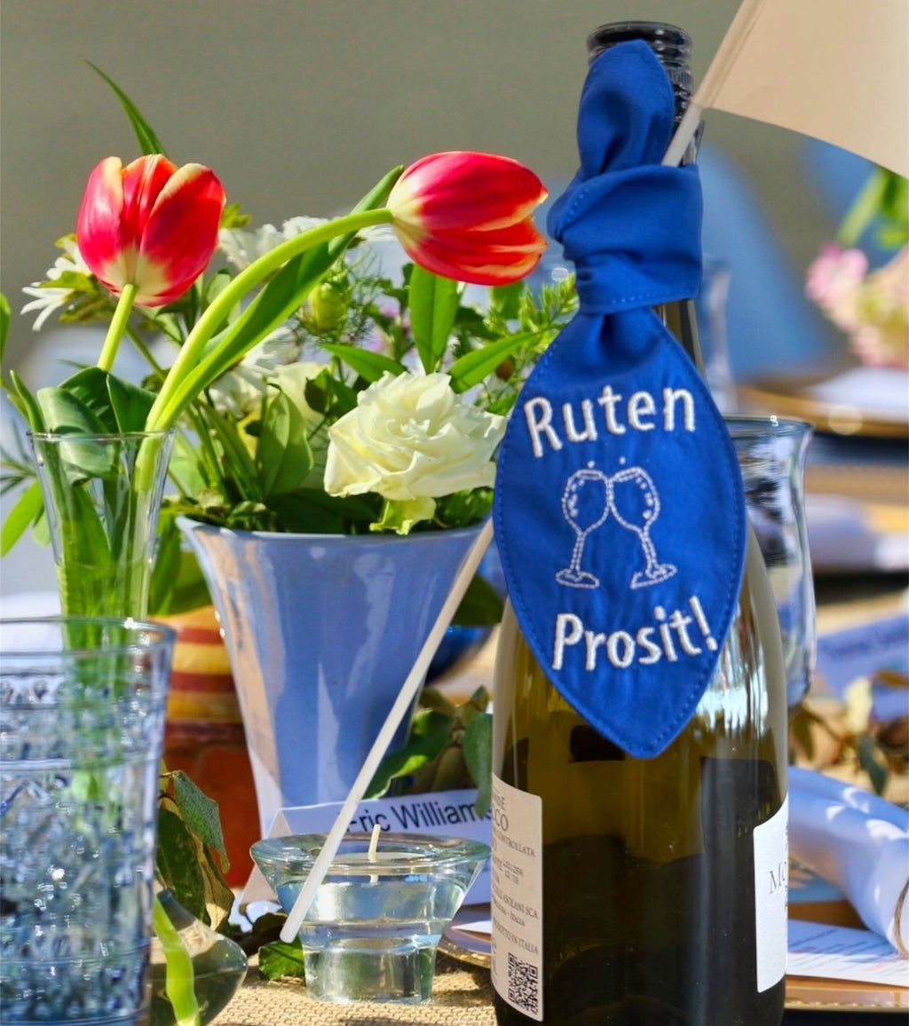 Schleife mit Ruten Prosit Stickerei